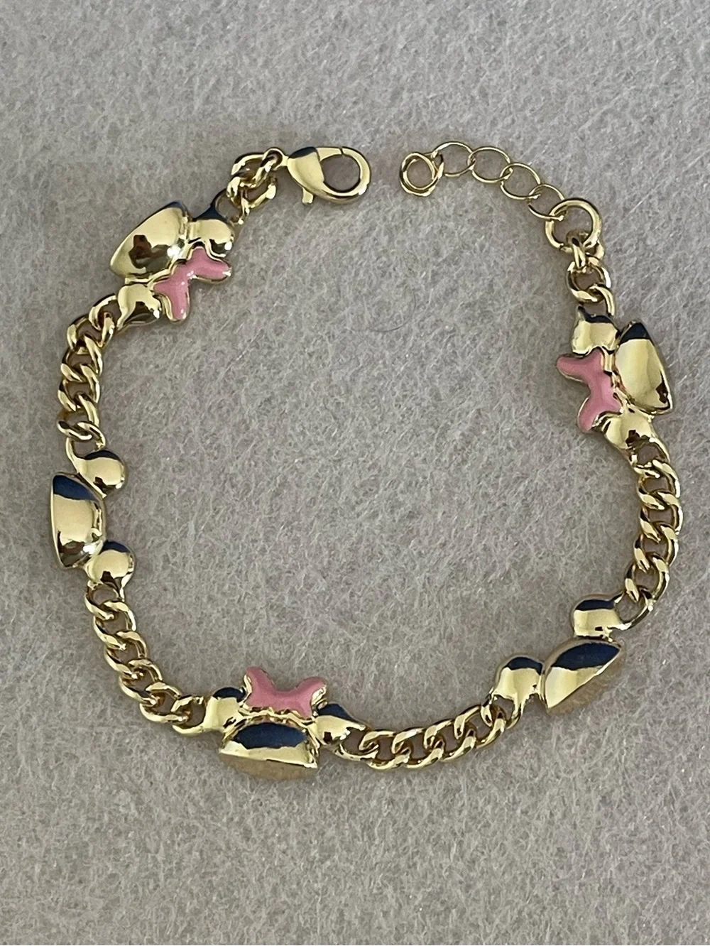 Disney Always Dreaming 🎀 Minnie & Mickey Gold tone Bracelet